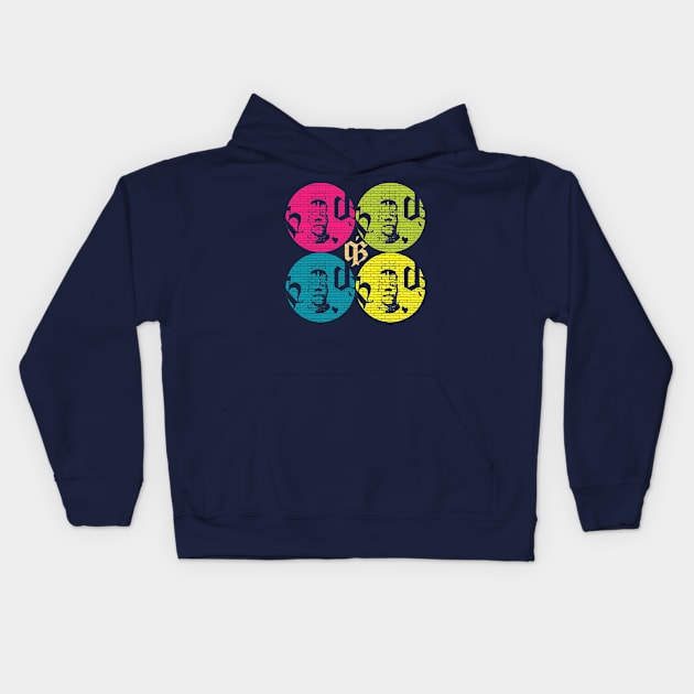 Easter Island Warhol Kids Hoodie by qzizdesigns